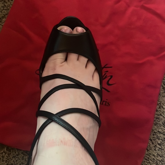 Christian Louboutin red bottom heels. - Picture 9 of 11